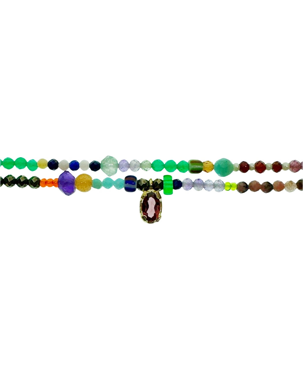 Bracelet en Laiton Doré et Pierre Semi-Précieuse FDC50
