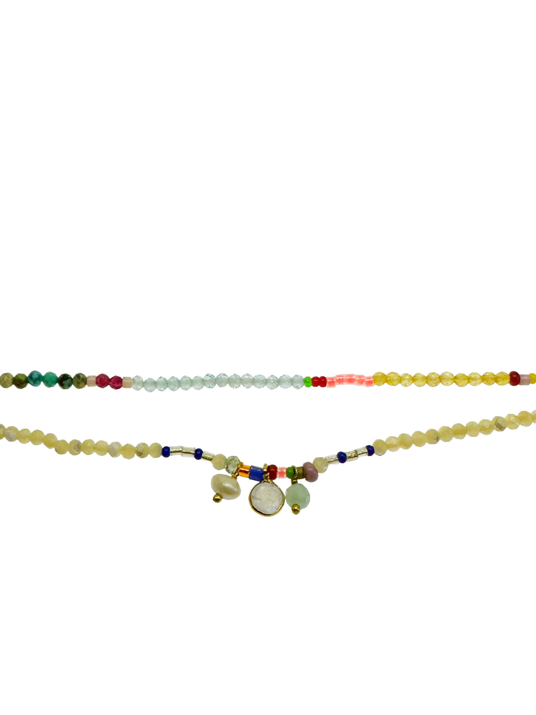 Bracelet en Laiton Doré et Pierre Semi-Précieuse LF76