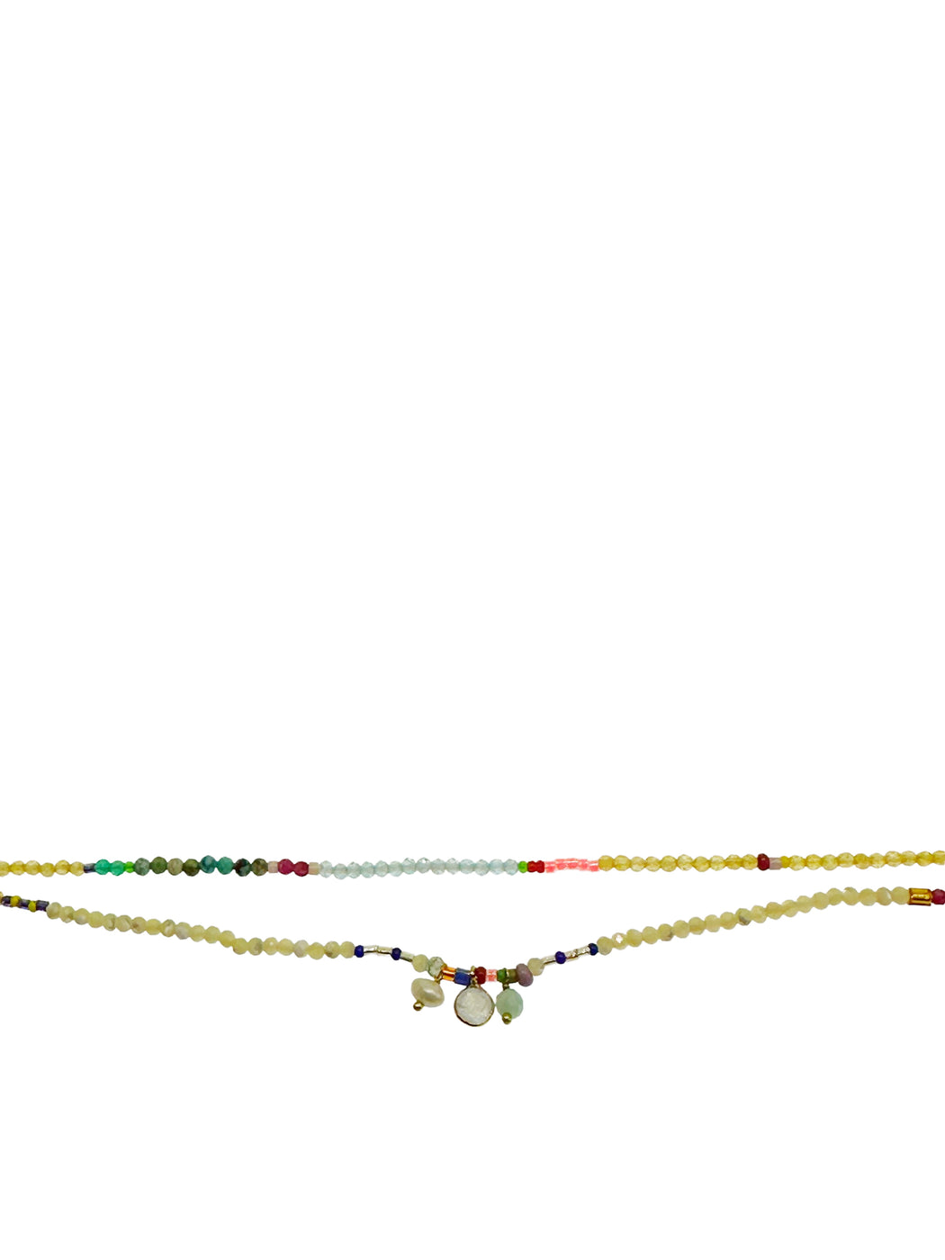 Bracelet en Laiton Doré et Pierre Semi-Précieuse LF76