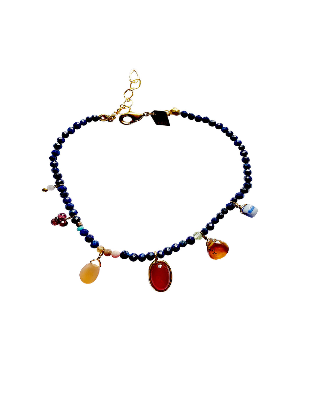 Bracelet en laiton doré et pierres semi-précieuses FDC202