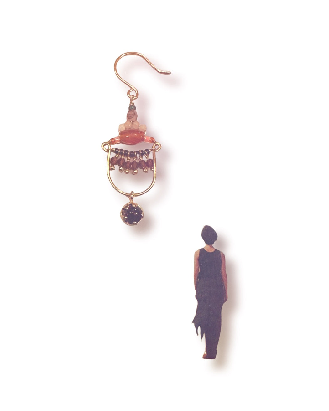 Boucles d’oreille en laiton doré FDC385