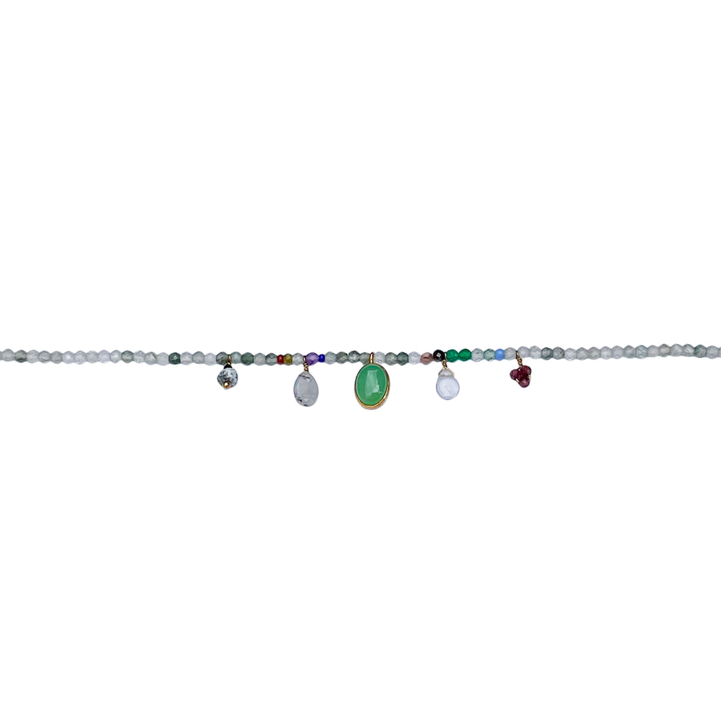 Bracelet en Laiton Doré et Pierre Semi-Précieuse FDC192
