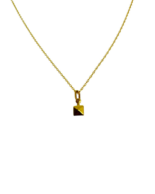 Collier en Laiton Doré et Pierre Semi-Précieuse LF24