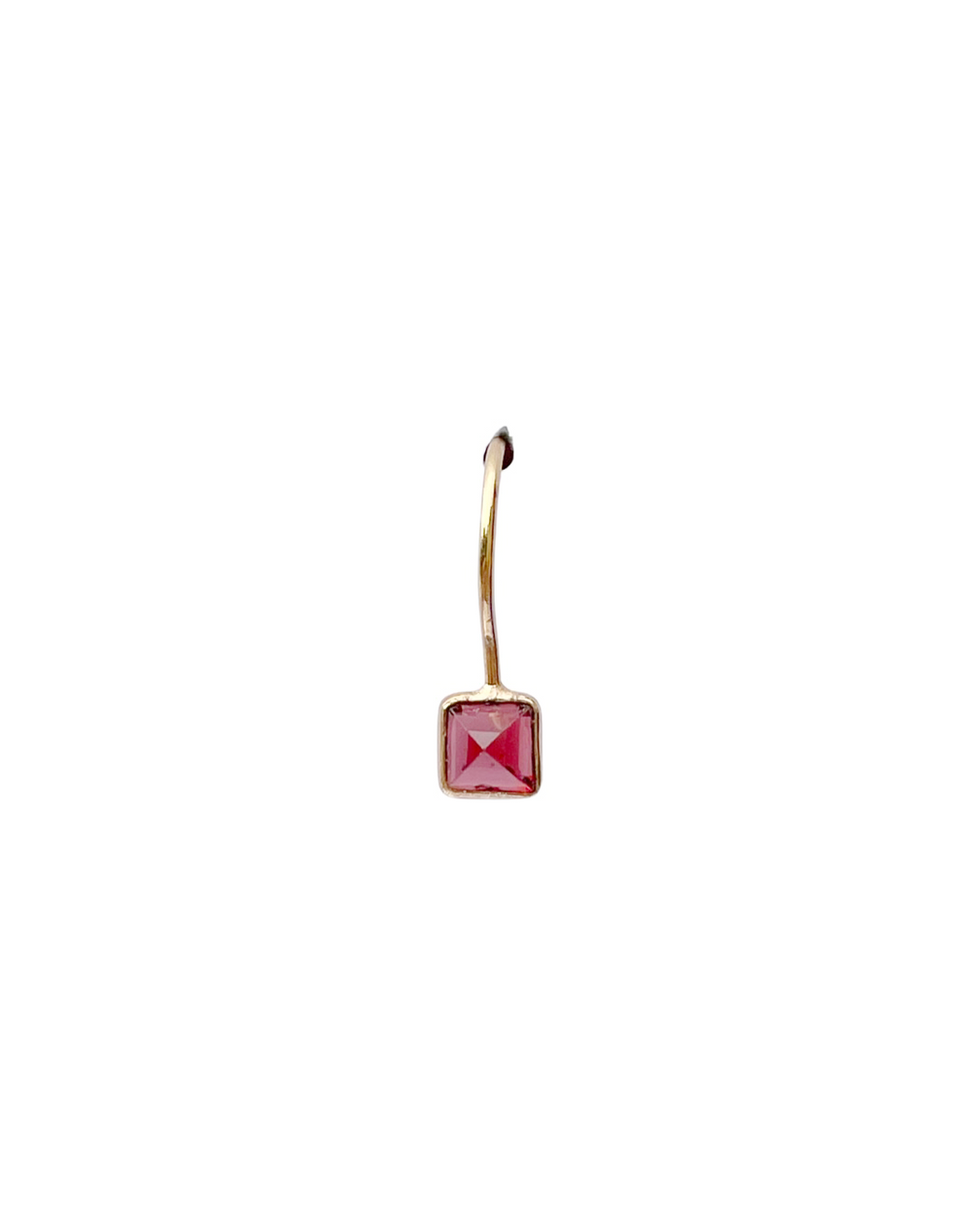 Boucles d'Oreille  en Laiton Doré et Pierre Semi-Précieuse LF13A
