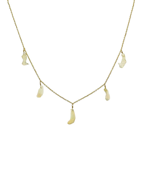 Collier en Laiton Doré et Pierre Semi-Précieuse N88