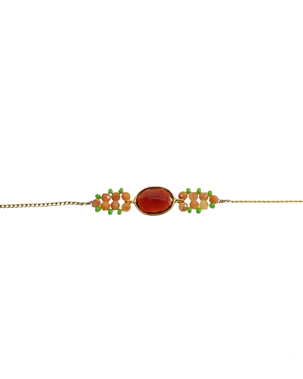 Bracelet en Laiton Doré et Pierre Semi-Précieuse P31