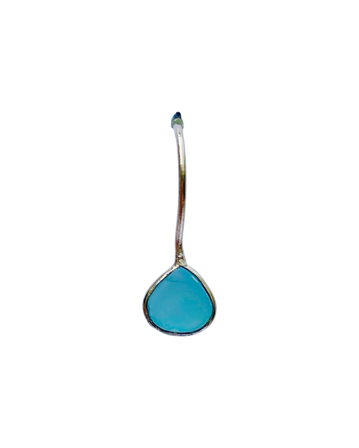 Boucles d'Oreille  en Laiton Doré et Pierre Semi-Précieuse LF67