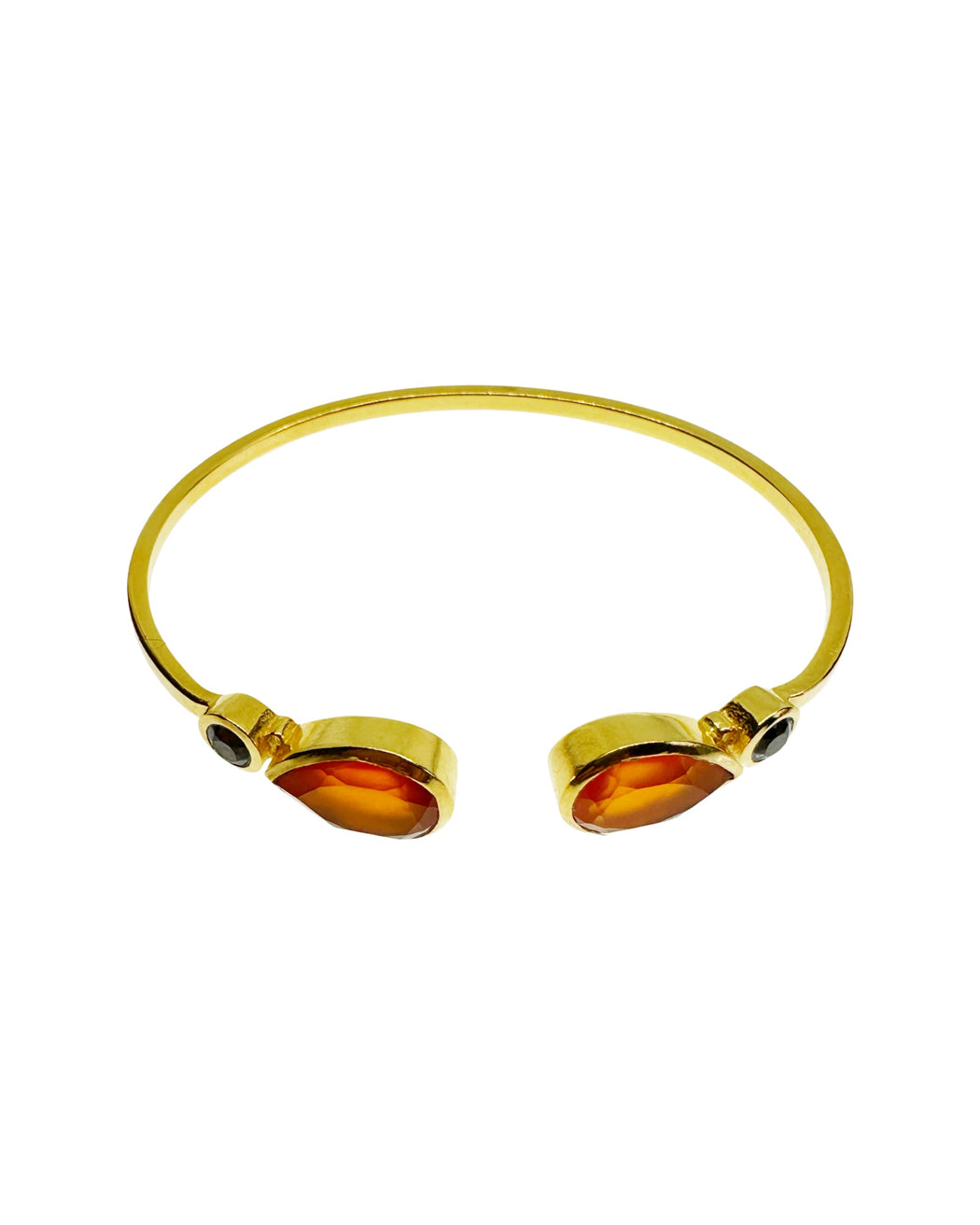 Bracelet en Laiton Doré et Pierre Semi-Précieuse N109