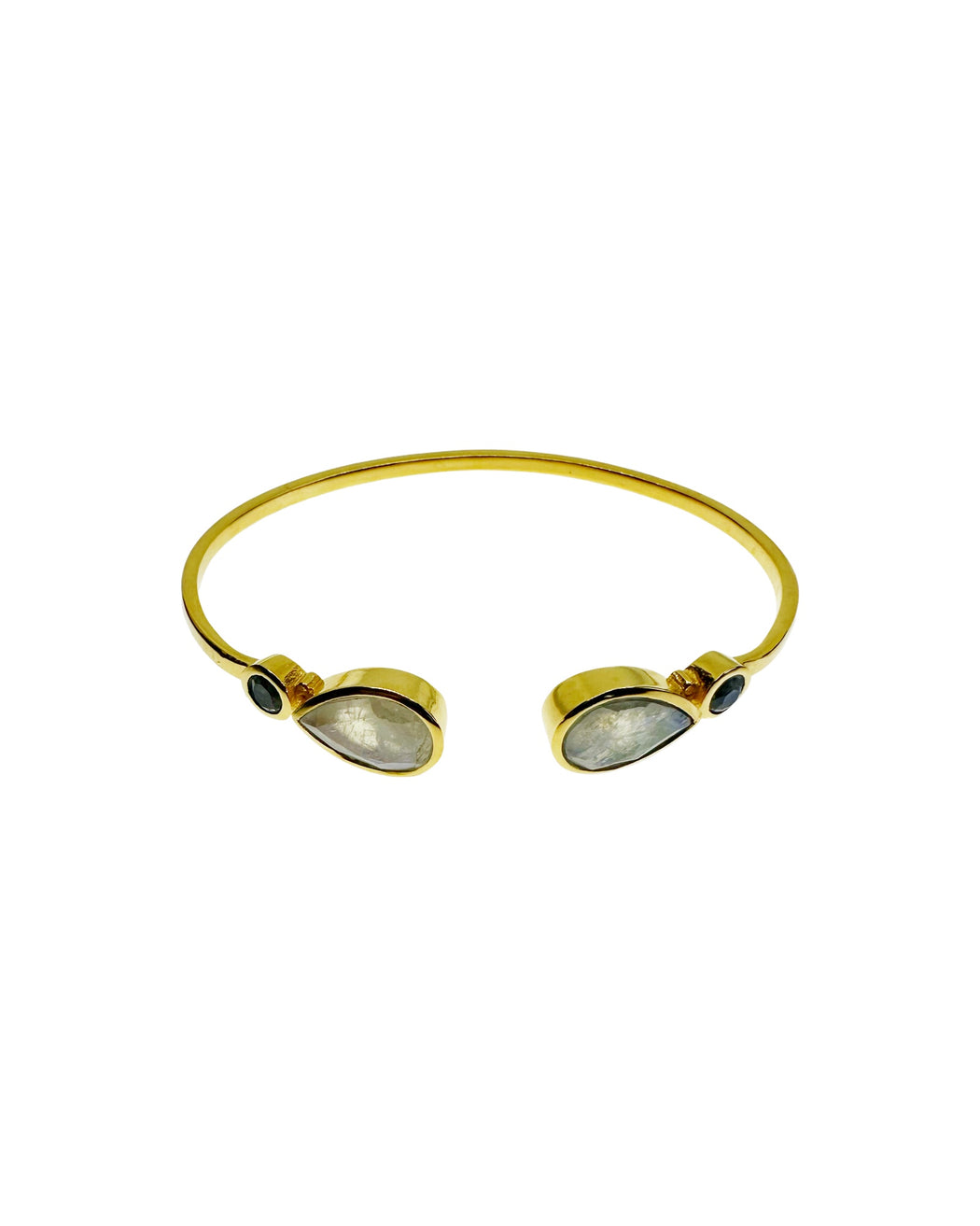 Bracelet en Laiton Doré et Pierre Semi-Précieuse N108