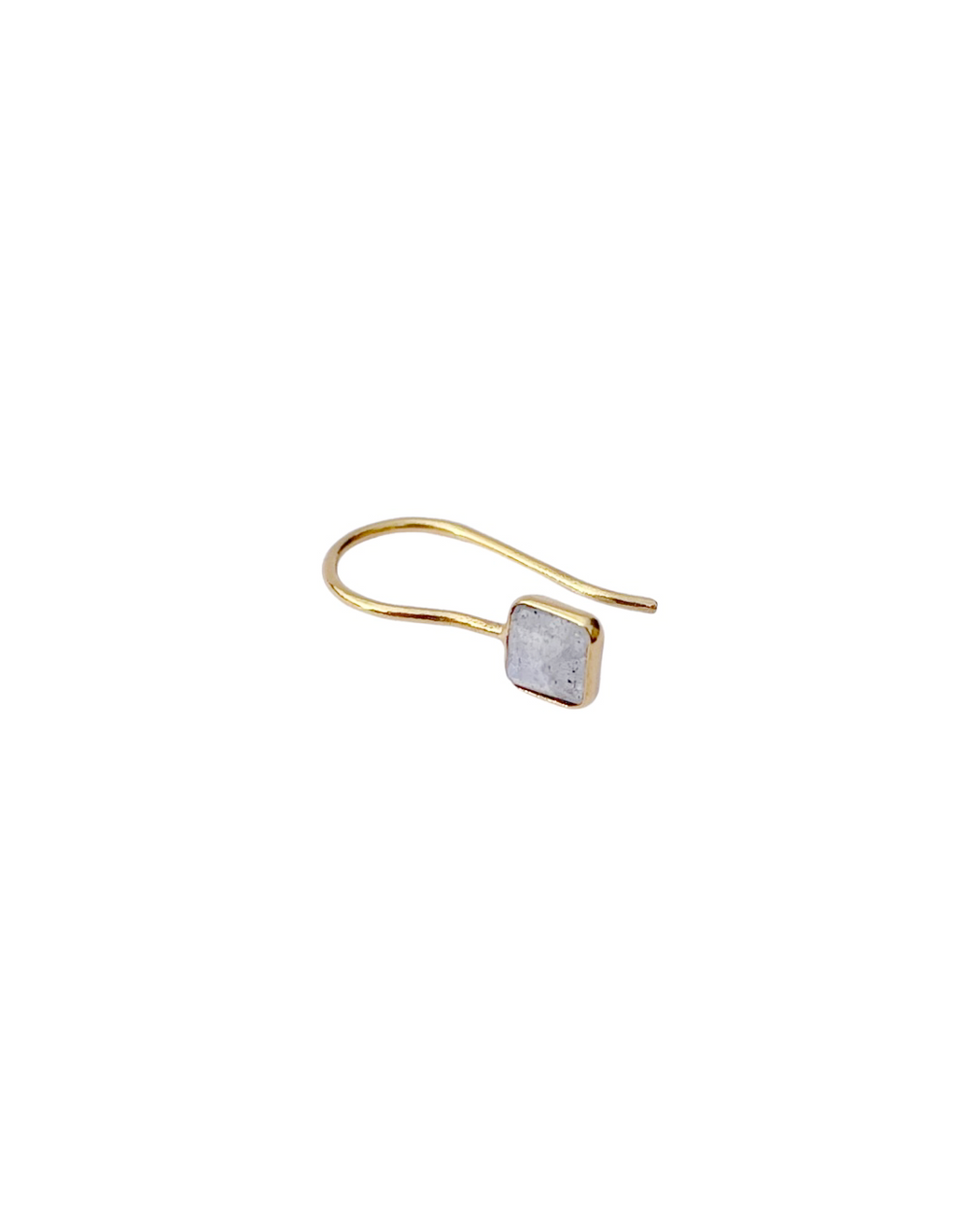 Boucle d’oreille en laiton doré et pierres demi-précieuses LF13D