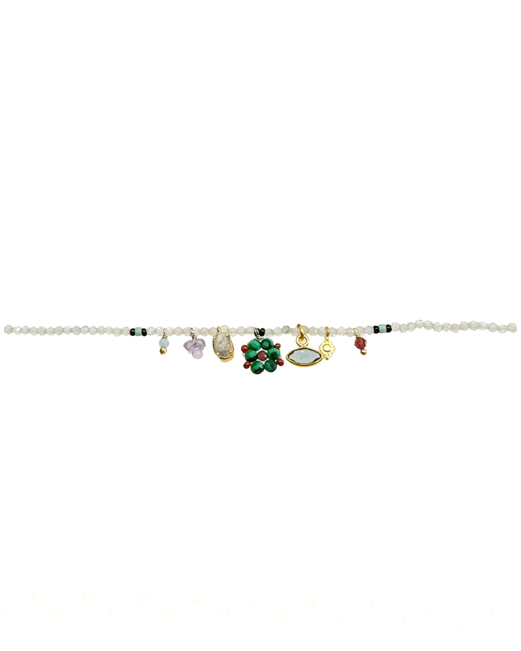 Bracelet en Laiton Doré et Pierre Semi-Précieuse P4
