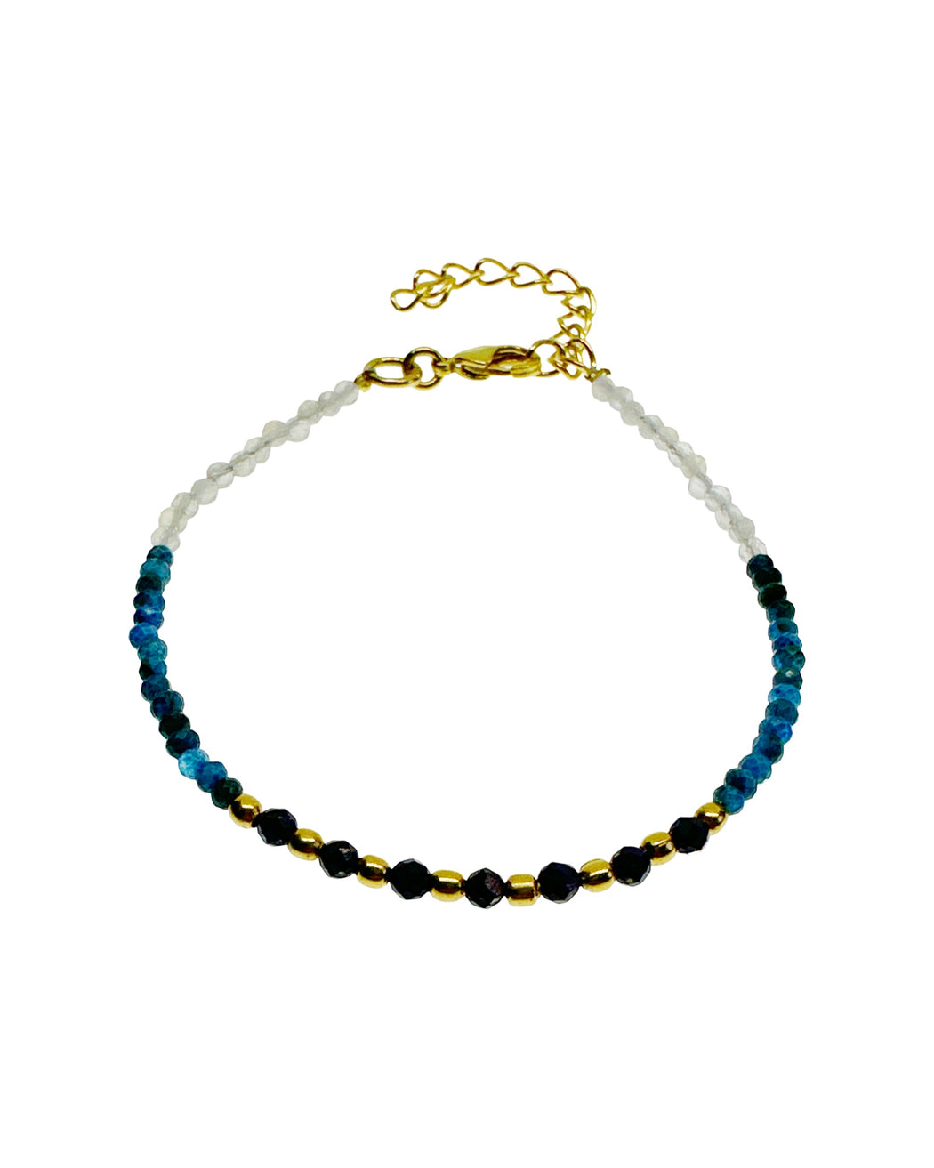 Bracelet en Laiton Doré et Pierre Semi-Précieuse N110