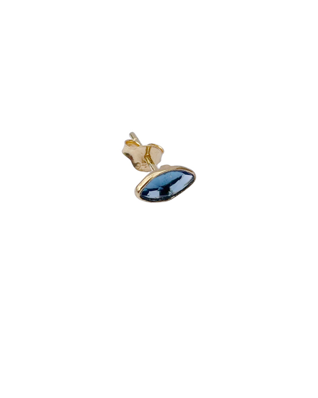 Boucles d'Oreille  en Laiton Doré et Pierre Semi-Précieuse LF2C
