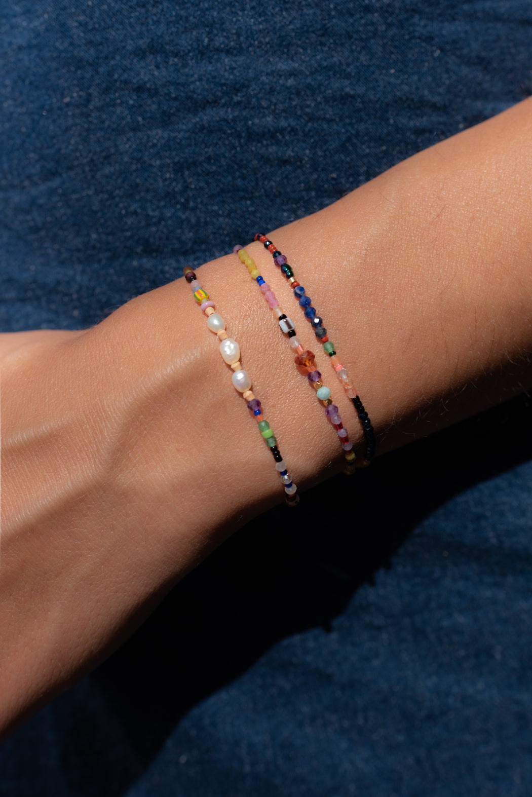 Bracelet en Laiton Doré et Pierre Semi-Précieuse P37