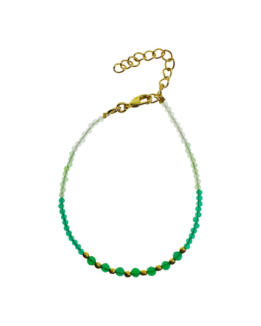 Bracelet en Laiton Doré et Pierre Semi-Précieuse N111