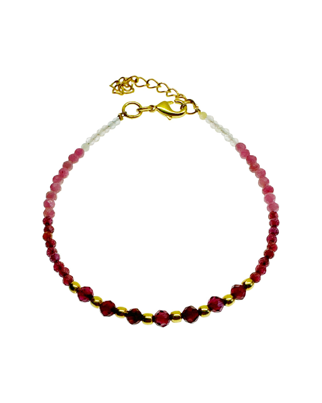 Bracelet en Laiton Doré et Pierre Semi-Précieuse N112