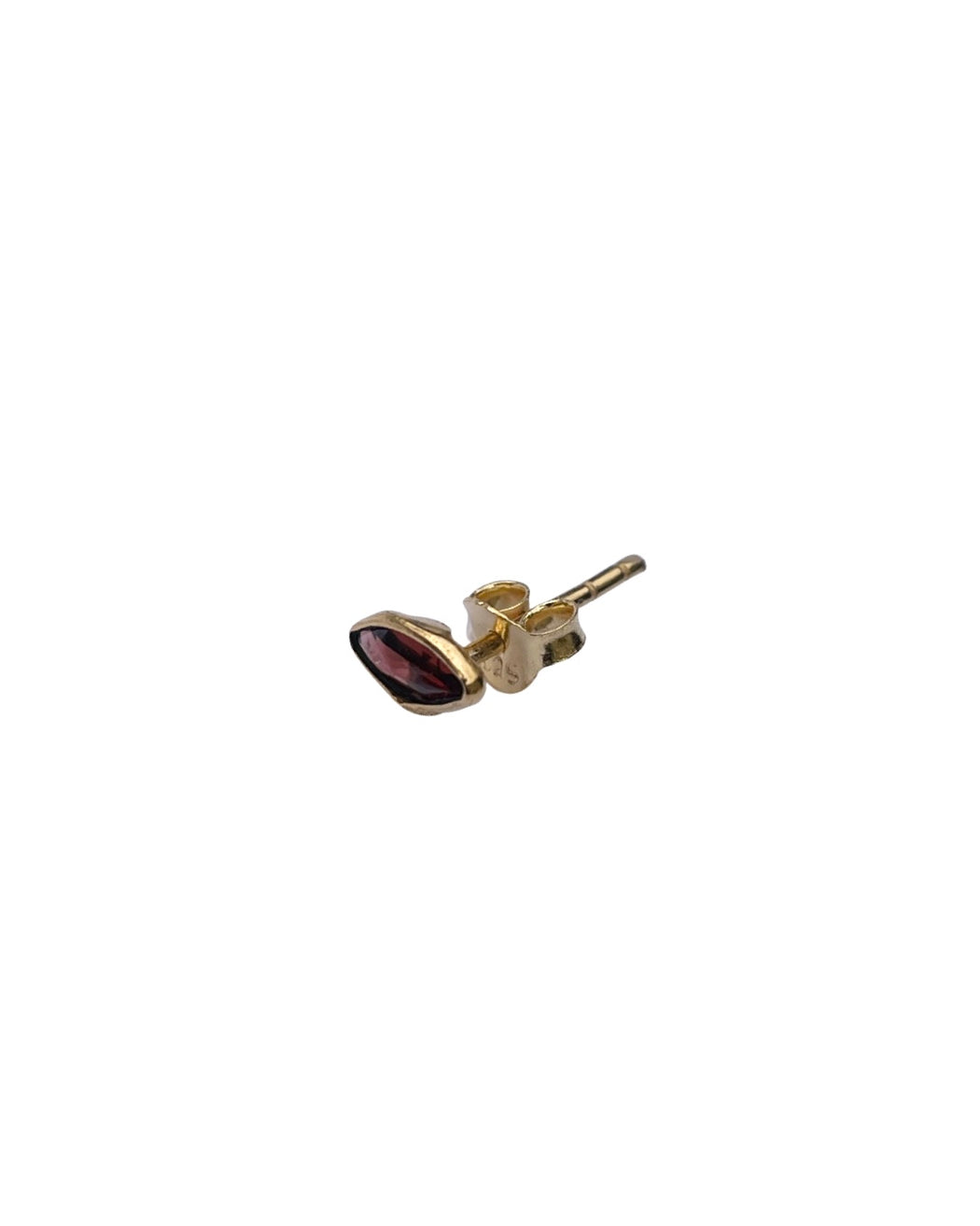 Boucles d'Oreille  en Laiton Doré et Pierre Semi-Précieuse LF1A
