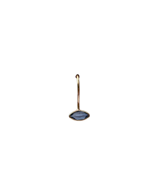 Boucles d'Oreille  en Laiton Doré et Pierre Semi-Précieuse LF3C