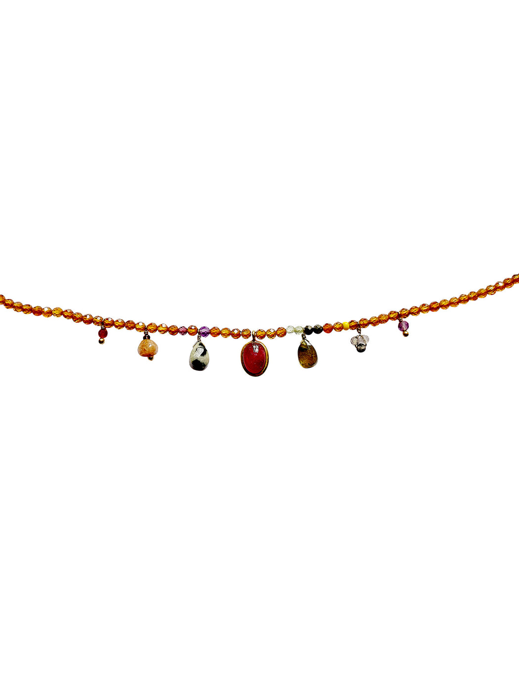 Bracelet en laiton doré et pierres semi-précieuses FDC171