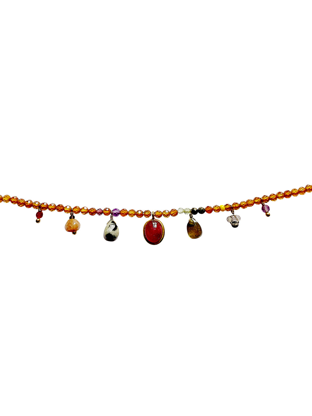 Bracelet en laiton doré et pierres semi-précieuses FDC171