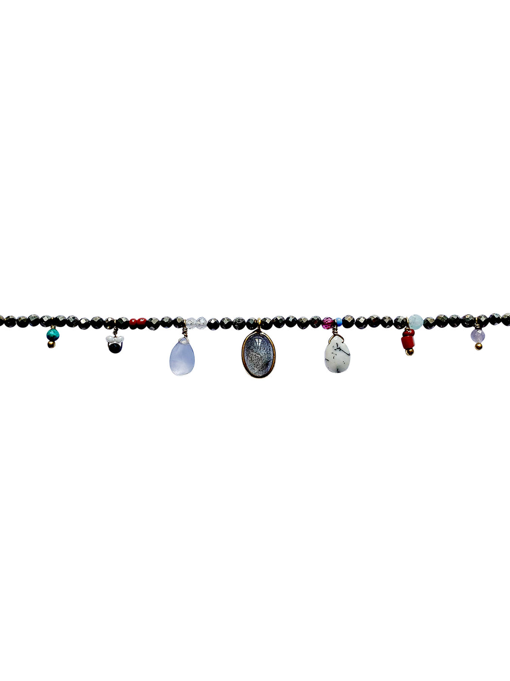 Bracelet en laiton doré et pierres semi-précieuses FDC157