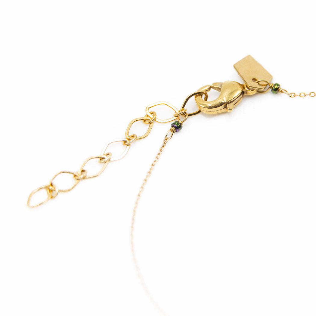 Bracelet en Laiton Doré et Pierre Semi-Précieuse FDC10