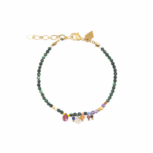 Bracelet en Laiton Doré et Pierre Semi-Précieuse FDC15