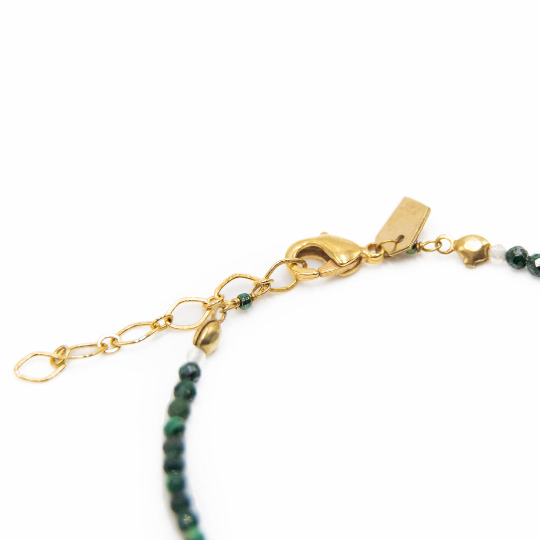 Bracelet en Laiton Doré et Pierre Semi-Précieuse FDC15