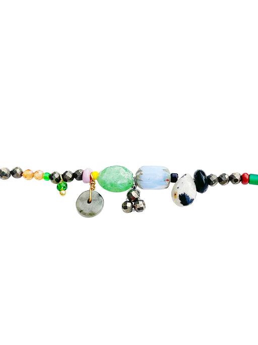 Bracelet en Laiton Doré et Pierre Semi-Précieuse B21_60