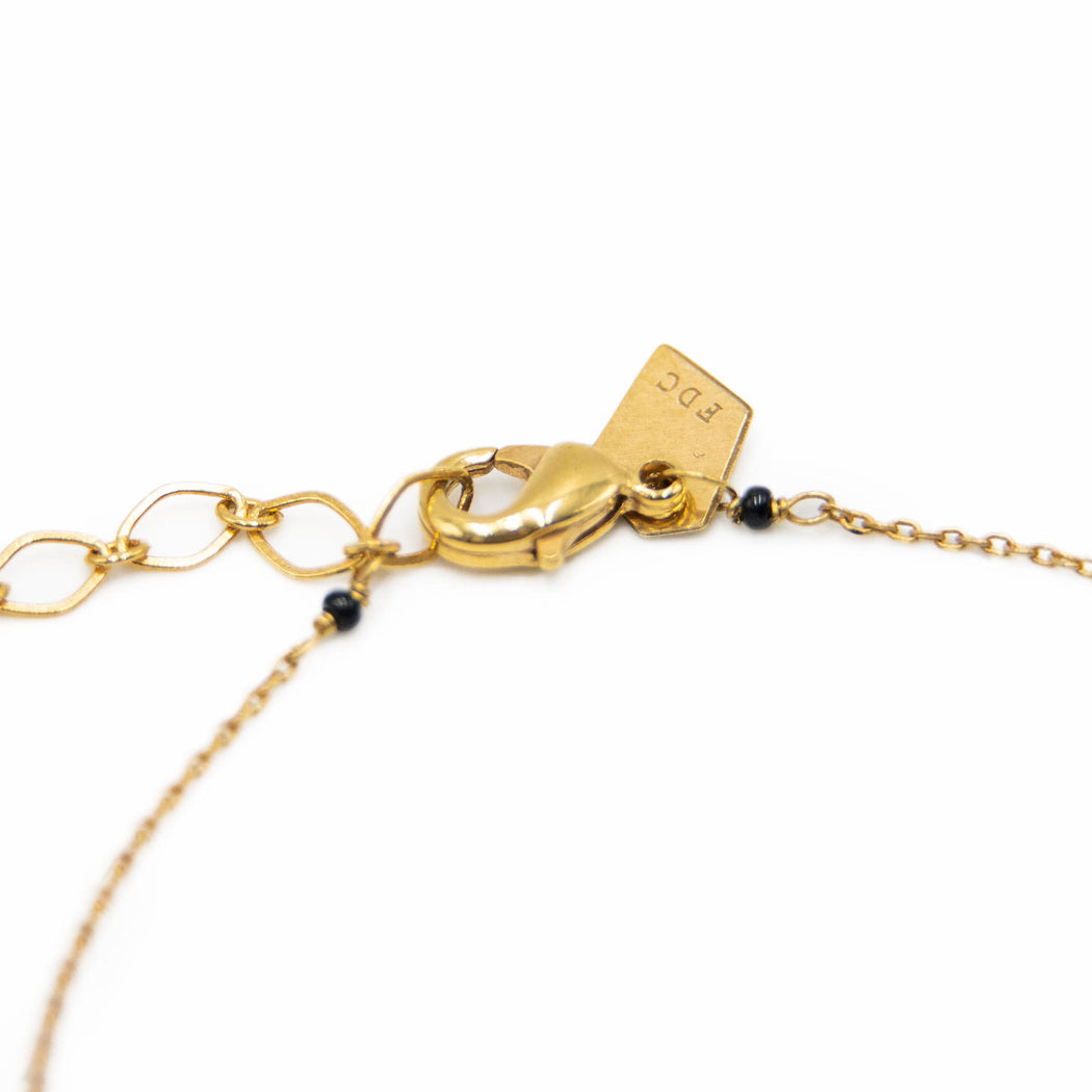 Bracelet en Laiton Doré et Pierre Semi-Précieuse FDC9